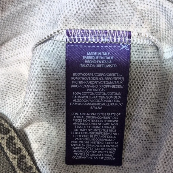 Ralph Lauren Black and Tan Casual Button Down Shirt - Picture 9 of 12